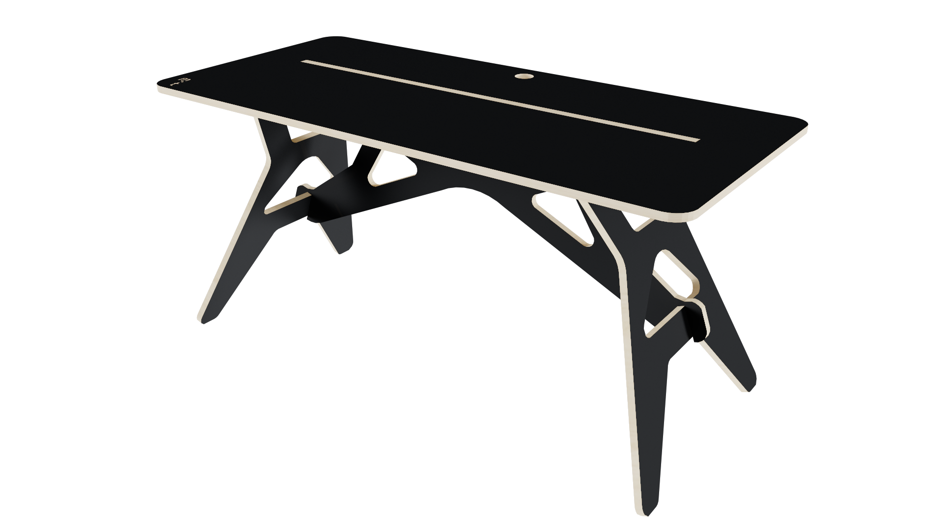 Bureau démontable en Noir Enfant