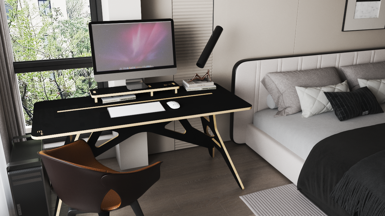 Bureau démontable en Noir