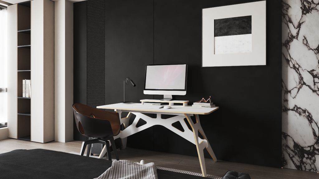 Bureau démontable en Blanc