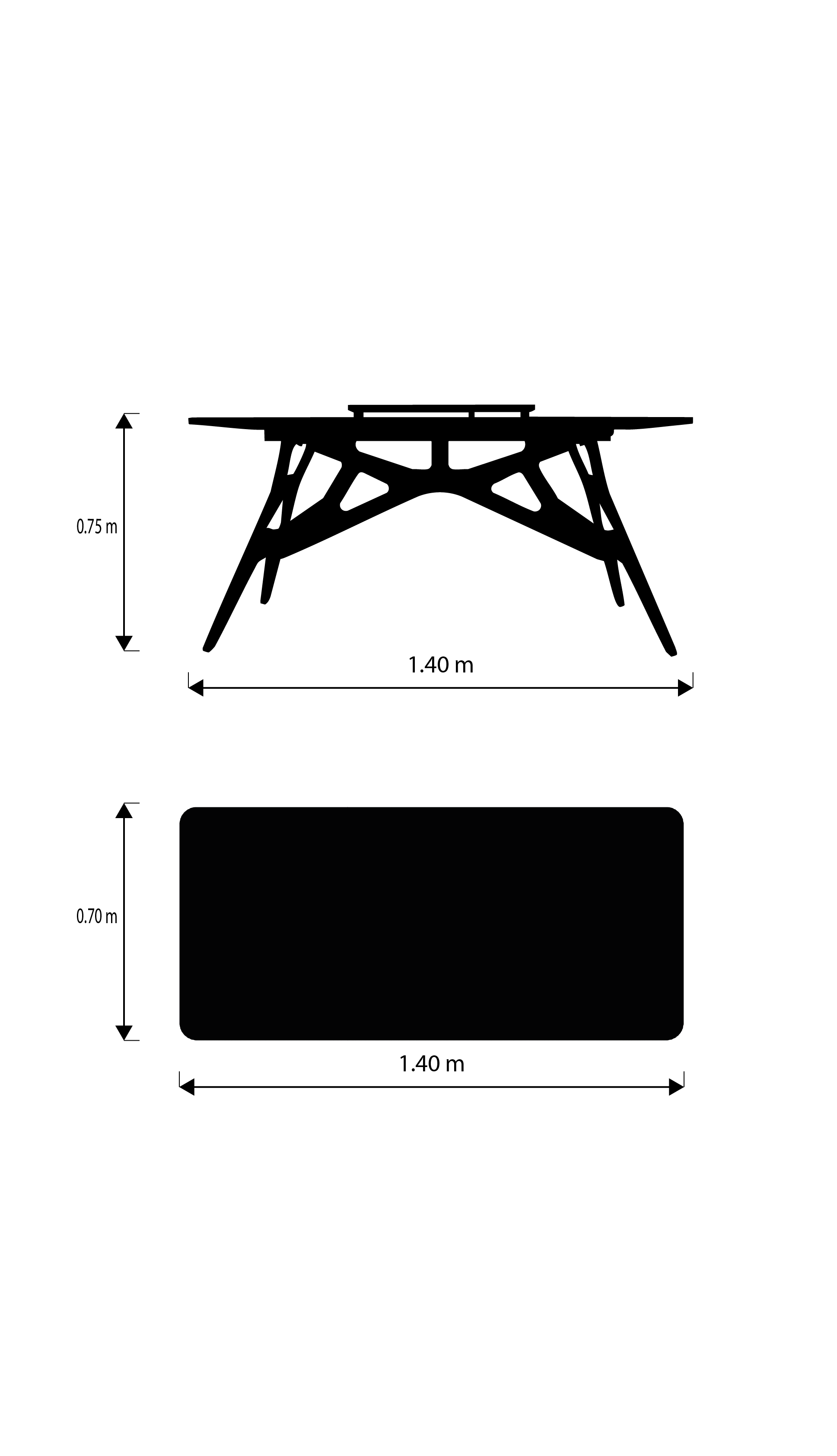 Bureau démontable en Bois